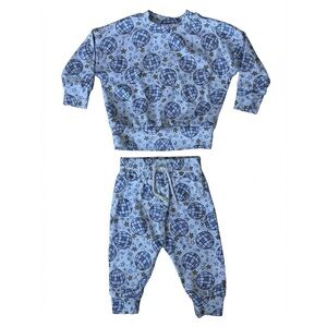 Disco Ball Print Baby Set